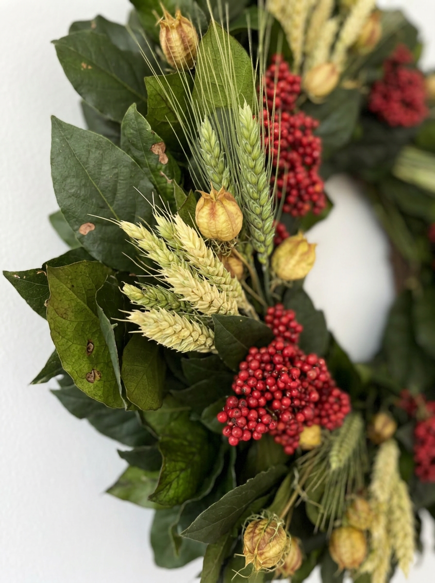 Dried and Preserved Berry Classics Wreath