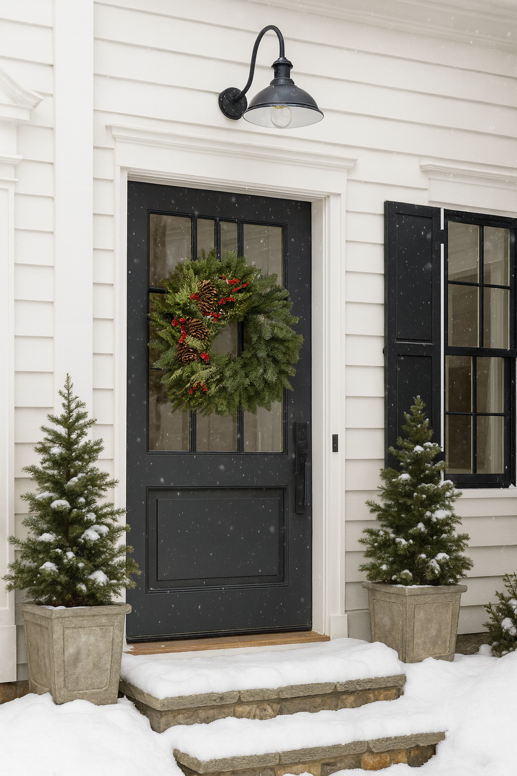 Fresh Evergreens Holiday Boughs Wreath