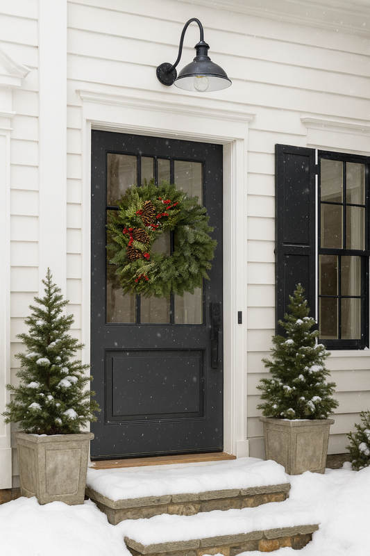 Fresh Evergreens Holiday Boughs Wreath