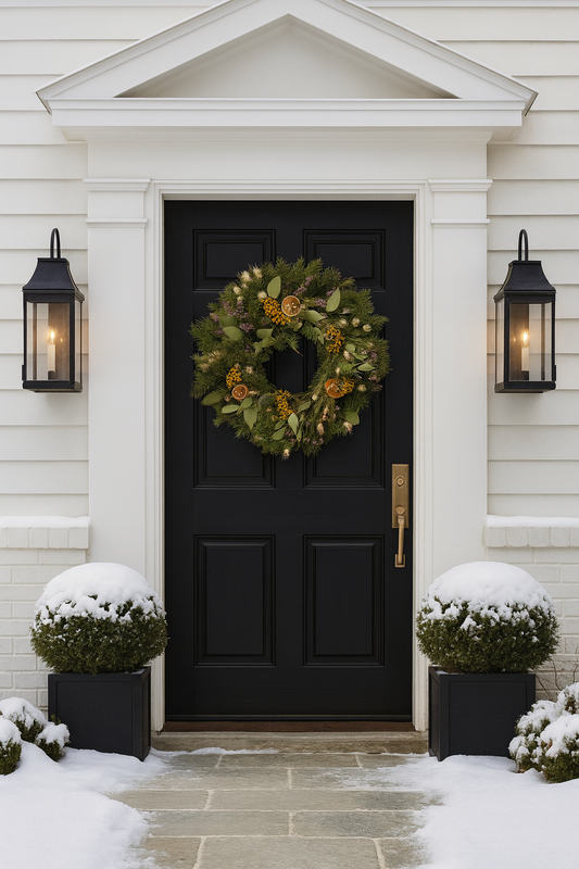 Fresh Evergreens Winter Harvest Wreath