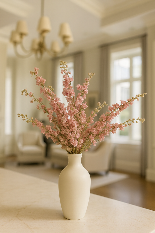 Dried Pink Larkspur Bouquet