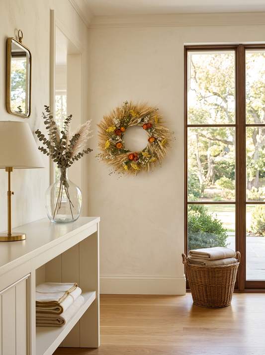 Dried Sunwoven Wreath