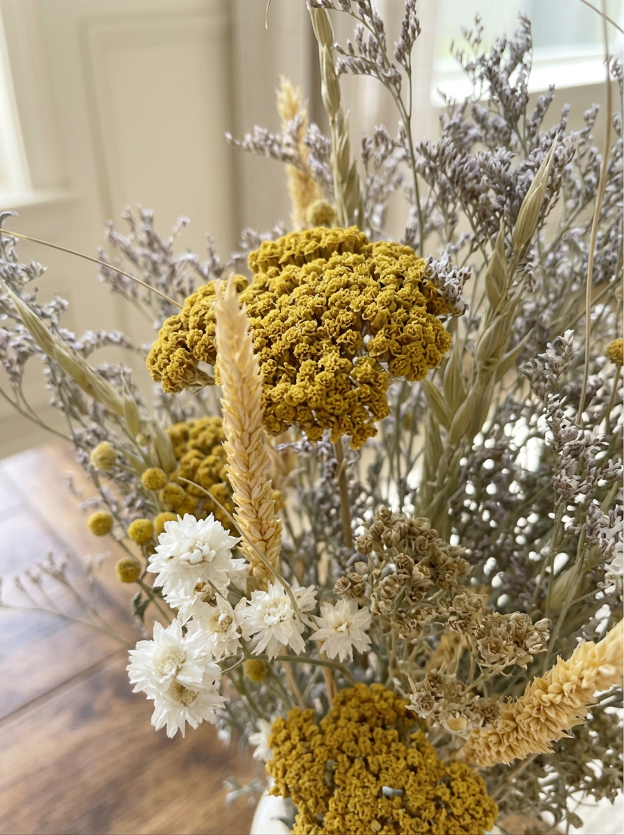 Dried Lacey Yarrow Bouquet