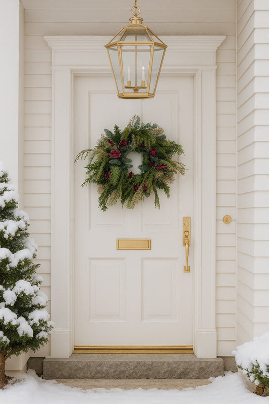 Fresh Evergreens Ethereal Celosia Wreath
