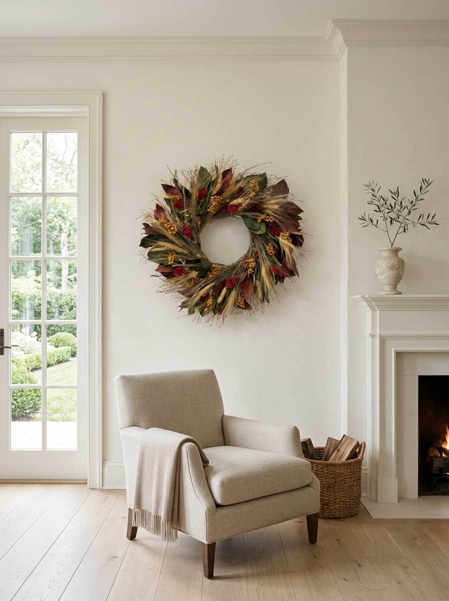Dried and Preserved Harvest Nocturne Wreath