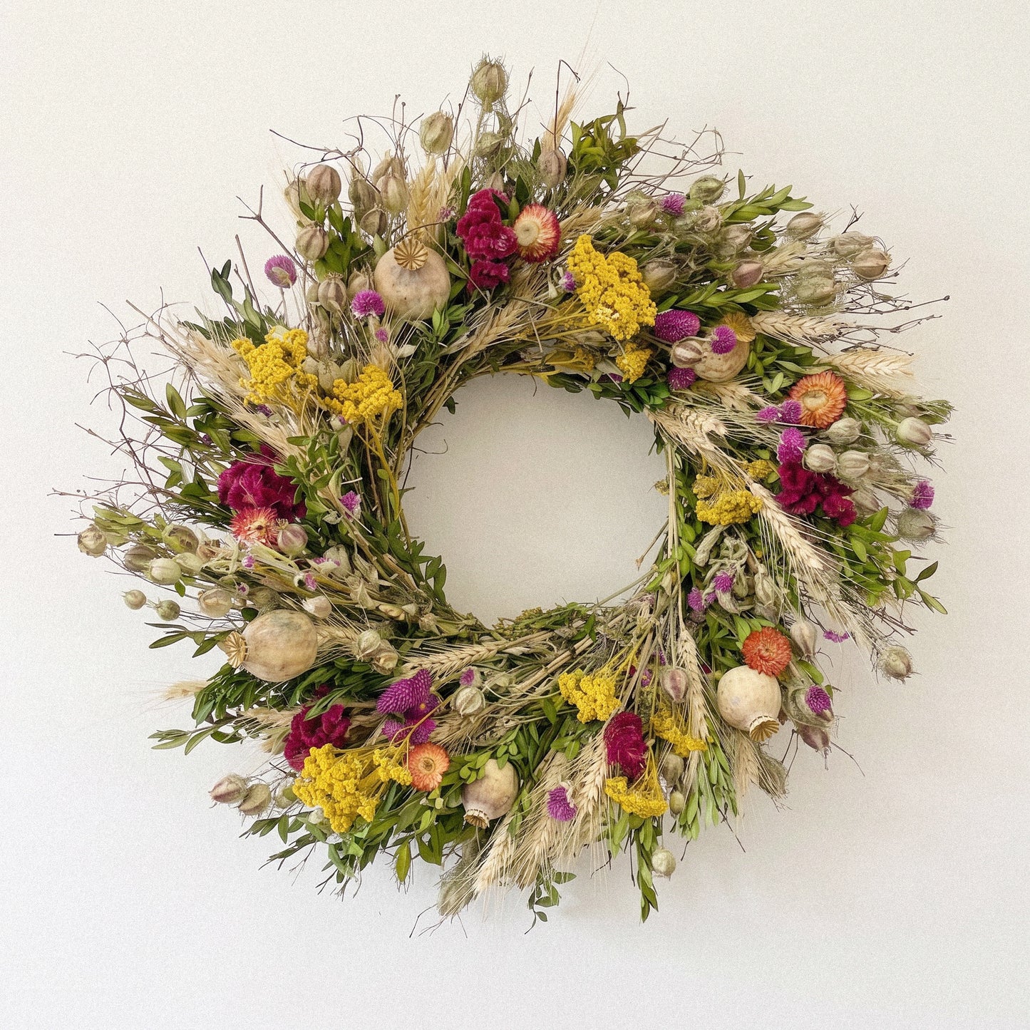 Dried Garden Seed Wreath