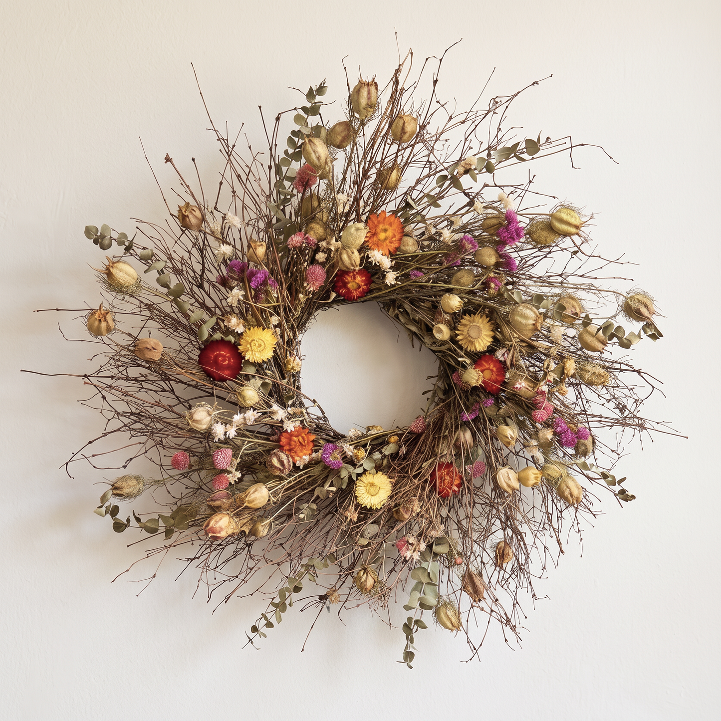 Dried Garden Allure Wreath
