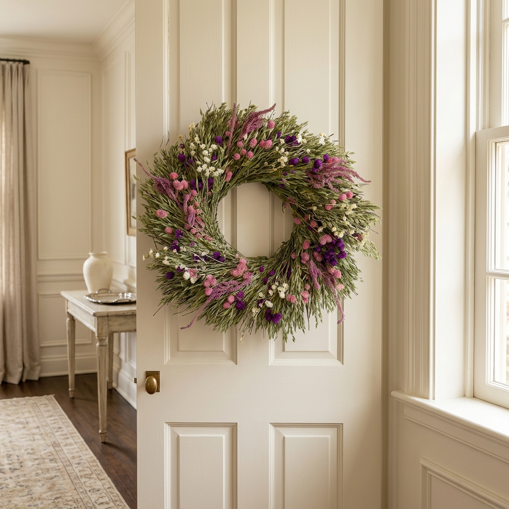 Dried Airy Pastels Wreath