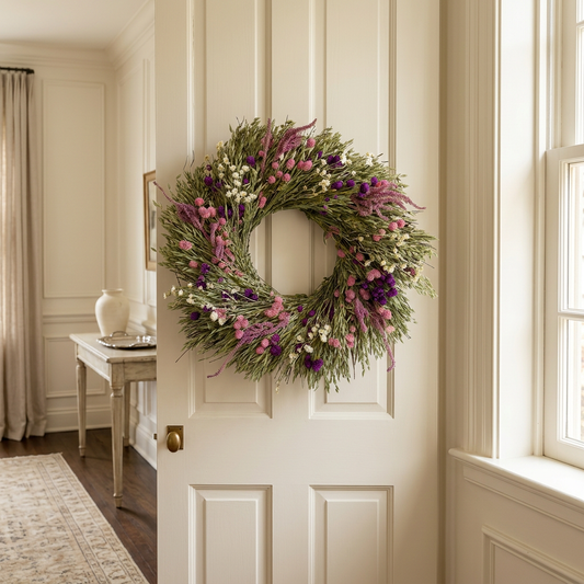 Dried Airy Pastels Wreath