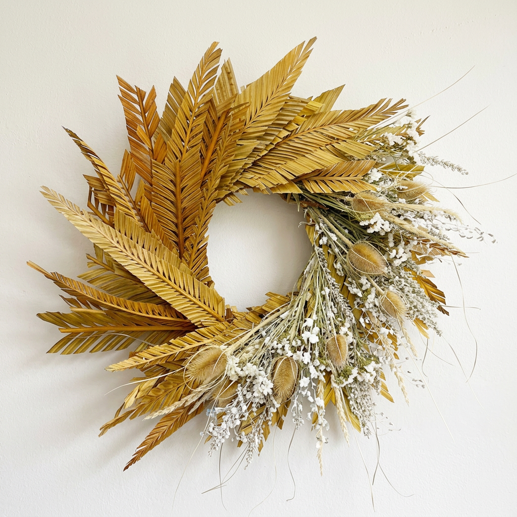 Dried Sienna Garden Wreath