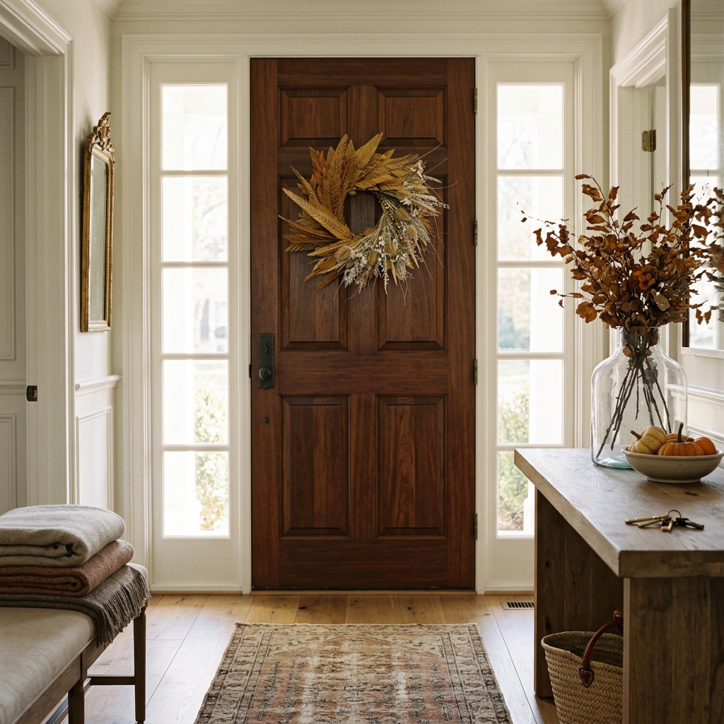 Dried Sienna Garden Wreath