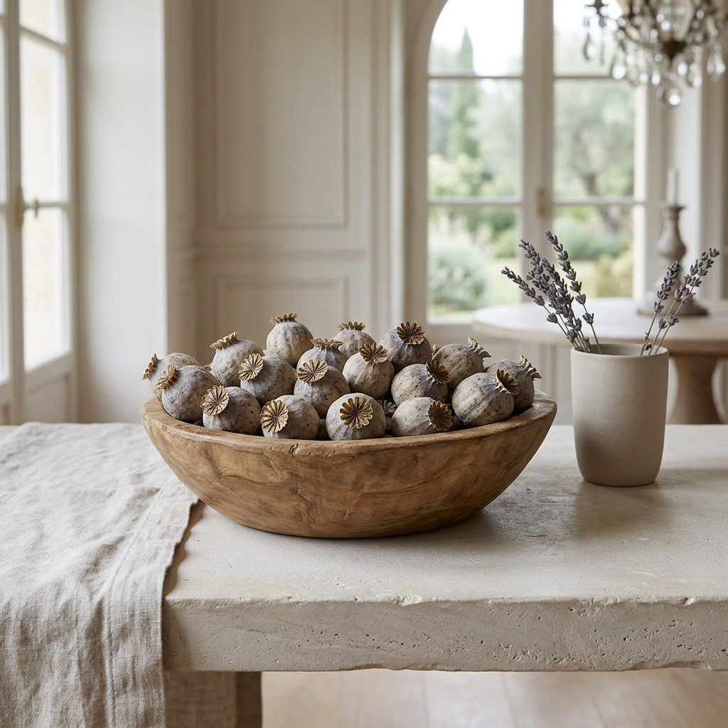 Dried Poppy Pods Heads
