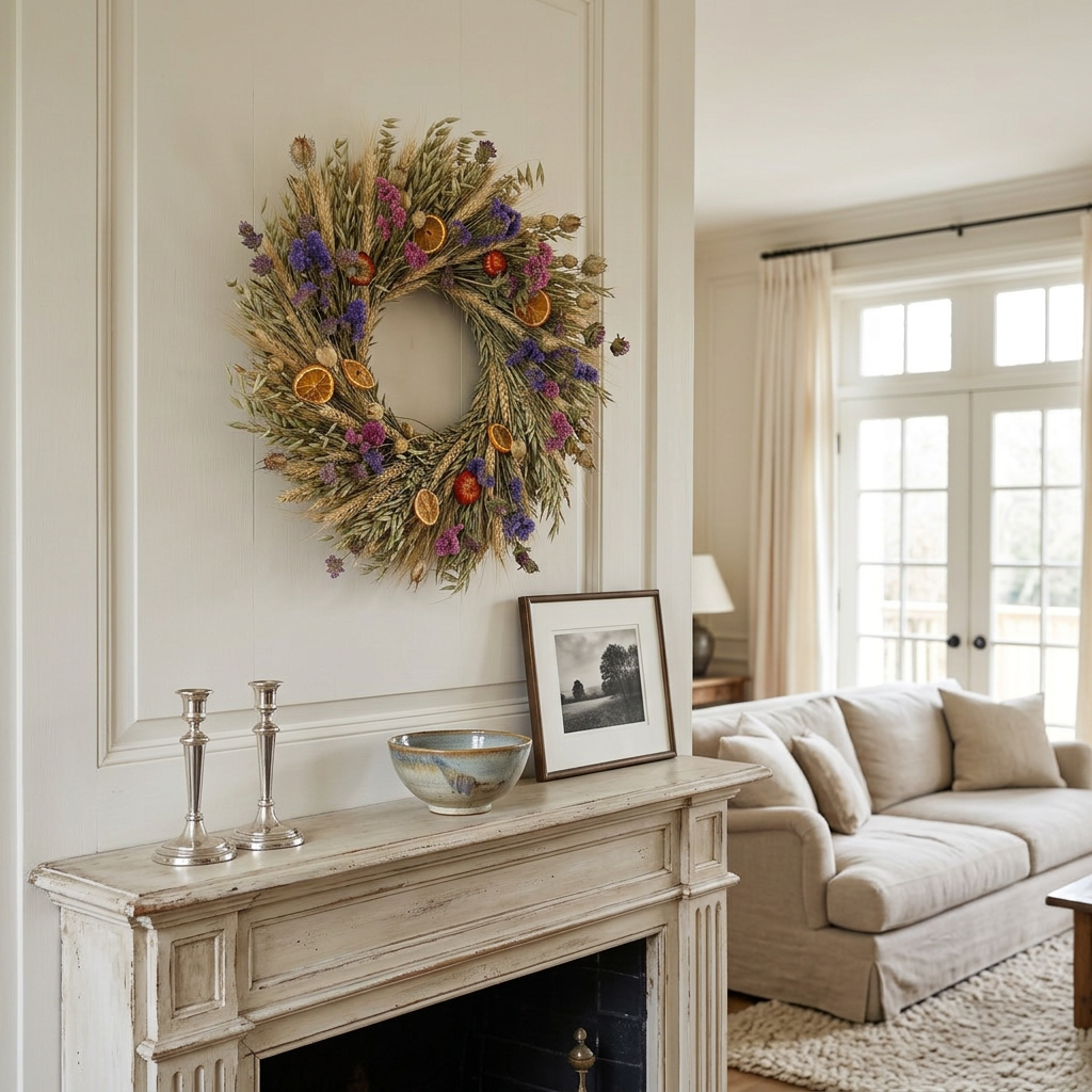 Dried Mistral Sun Wreath