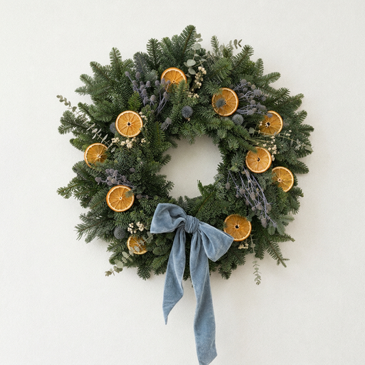 Fresh Evergreens Winter Botanica Wreath