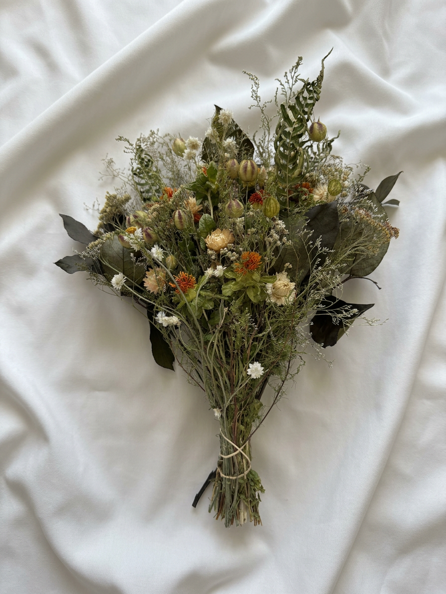 Dried Basil Saffron Bouquet