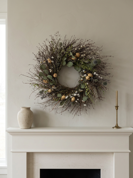 Dried Ethereal Greens Wreath