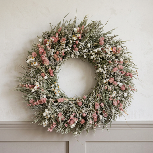 Dried Roselyn Wreath