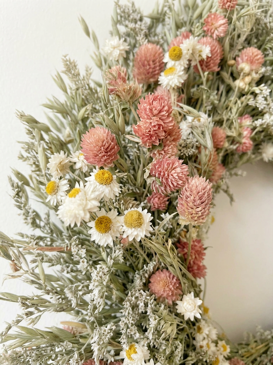 Dried Roselyn Wreath