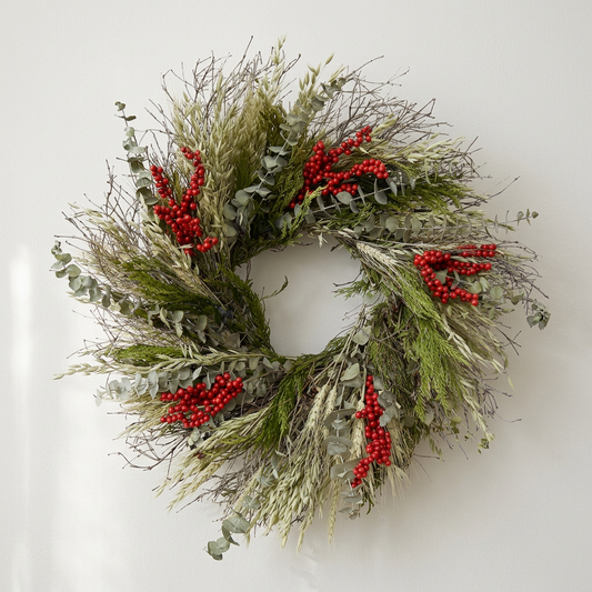 Dried Berry Embers Wreath