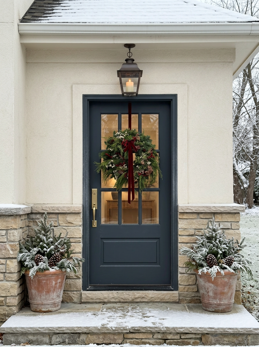 Fresh Evergreens Winterberry Fir Wreath