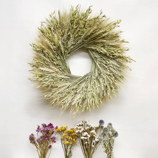 DIY Dried Oats Wreath and Colorful Bundles Kit