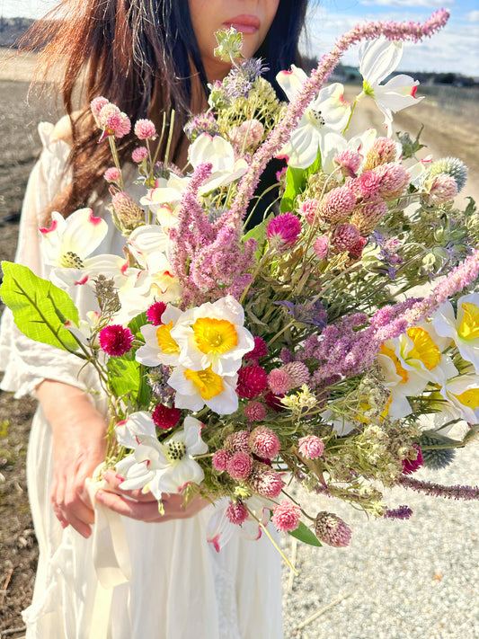 Faux and Dried Mother’s Day Bouquet