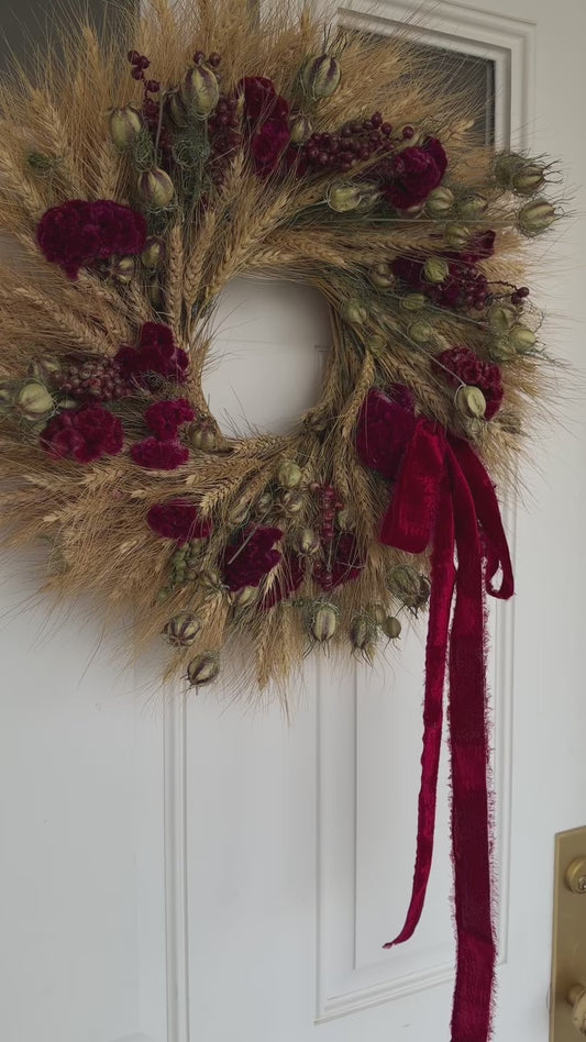 Dried Marcelline Wreath