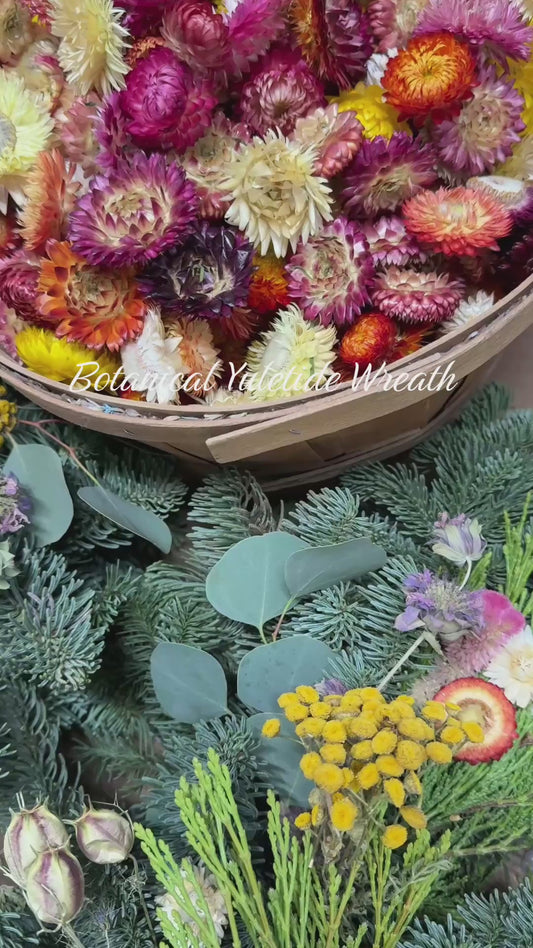 Fresh Evergreens Botanical Yuletide Wreath