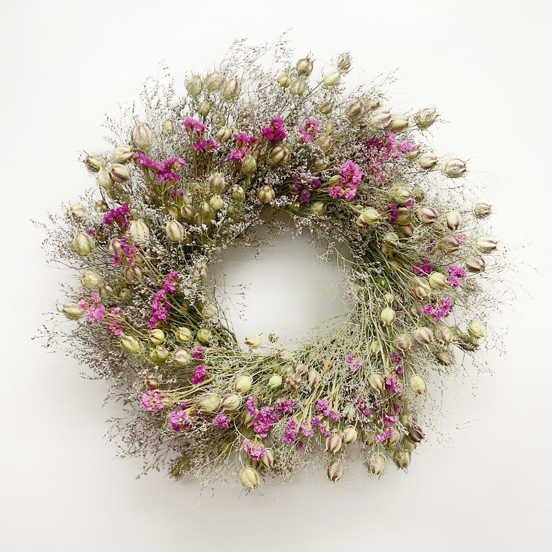 Dried Rosey Caspia Wreath – VanCortlandt Farms
