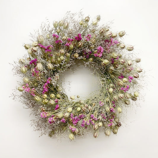 Dried Rosey Caspia Wreath