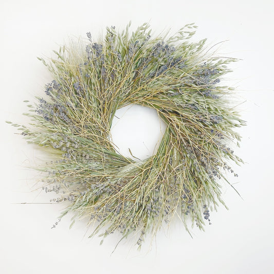 Dried Lavender and Wheat Lodge Wreath