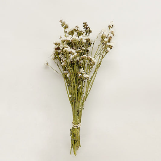 Dried White Sinuata Statice Bouquet