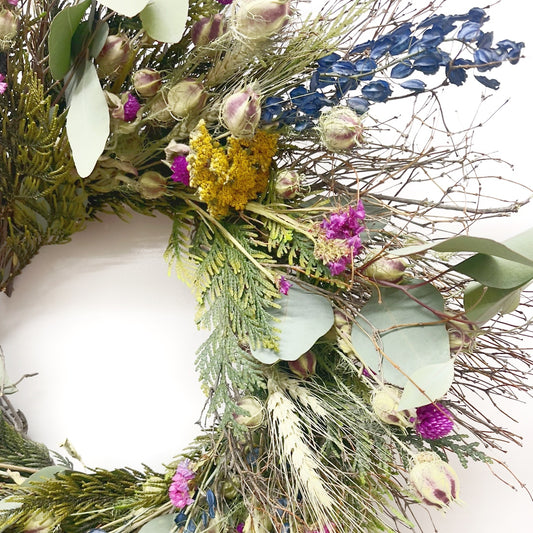 Dried and Preserved Cedar Garden Wreath