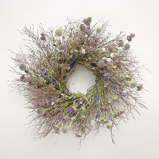 Dried Echinops Thistle Wreath