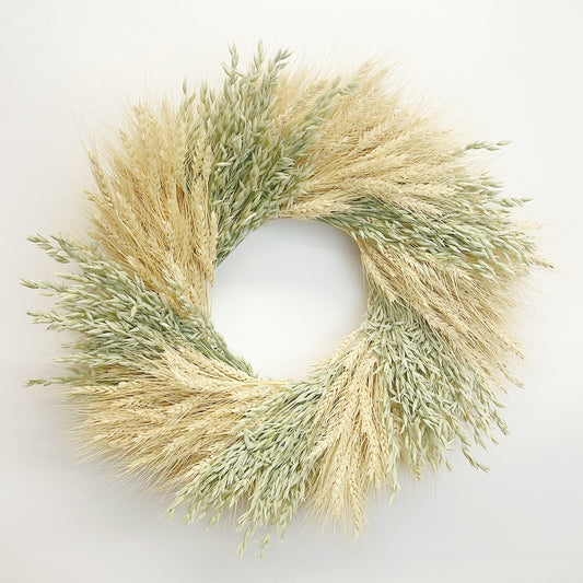 Dried Oats Wheel Wreath